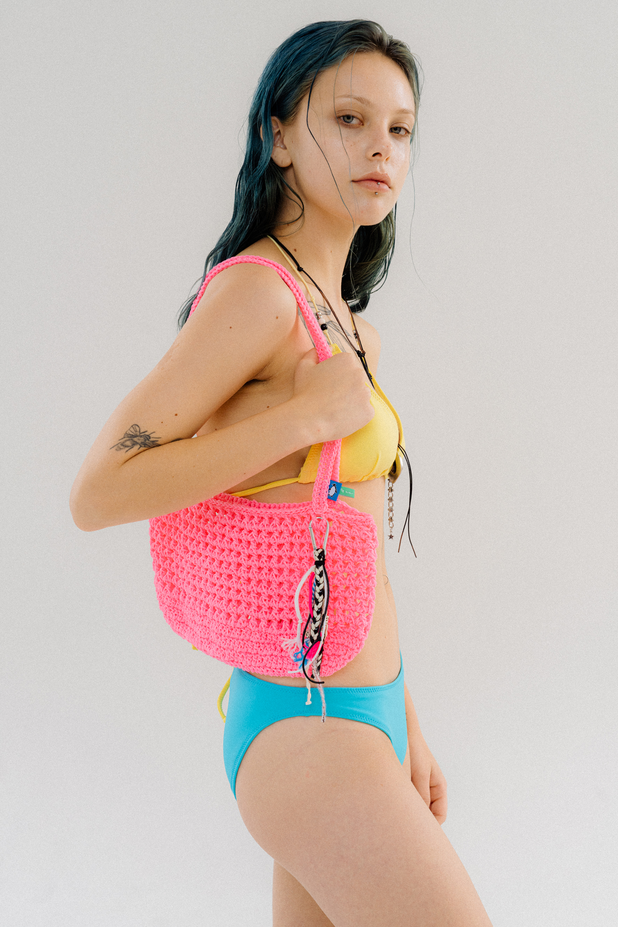 Tangled Swim Knit Bag_Pink